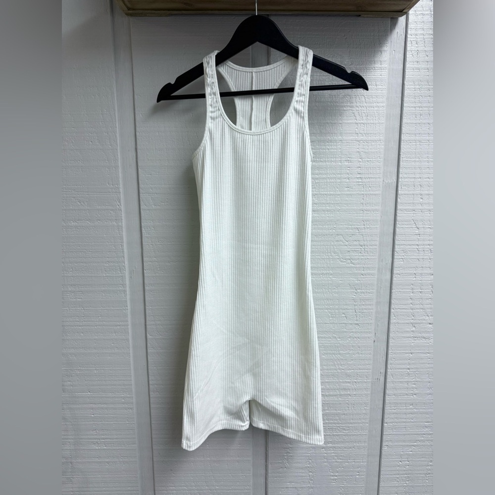 SHEIN White Ribbed Jumpsuit